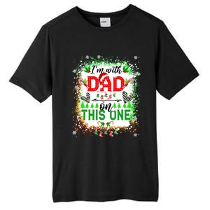 IM With Dad On This One Family Love Christmas Lights Pajama Meaningful Gift Tall Fusion ChromaSoft Performance T-Shirt