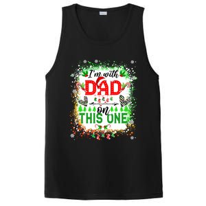 IM With Dad On This One Family Love Christmas Lights Pajama Meaningful Gift PosiCharge Competitor Tank