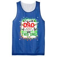 IM With Dad On This One Family Love Christmas Lights Pajama Meaningful Gift Mesh Reversible Basketball Jersey Tank