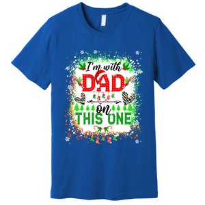 IM With Dad On This One Family Love Christmas Lights Pajama Meaningful Gift Premium T-Shirt