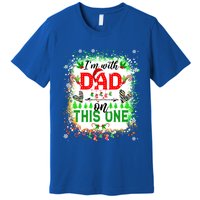 IM With Dad On This One Family Love Christmas Lights Pajama Meaningful Gift Premium T-Shirt