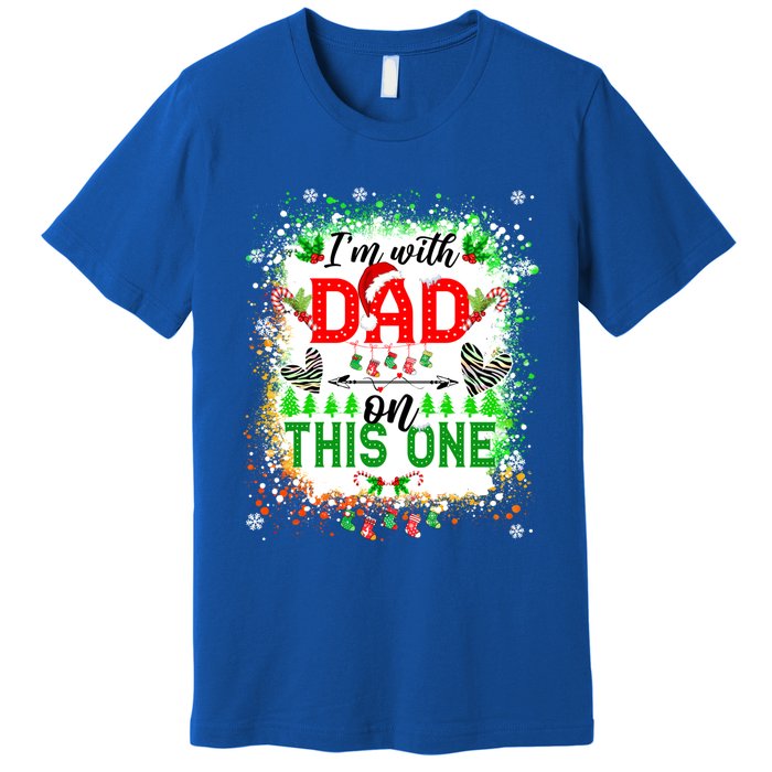 IM With Dad On This One Family Love Christmas Lights Pajama Meaningful Gift Premium T-Shirt