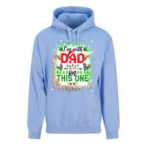 IM With Dad On This One Family Love Christmas Lights Pajama Meaningful Gift Unisex Surf Hoodie