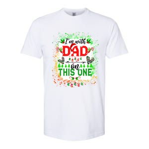 IM With Dad On This One Family Love Christmas Lights Pajama Meaningful Gift Softstyle CVC T-Shirt