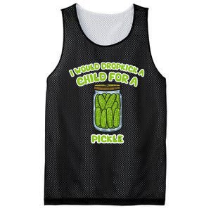 I Would Dropkick A Child For A Pickle Mesh Reversible Basketball Jersey Tank