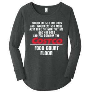 I Would Eat 500 Hot Dogs Women's Perfect Tri Tunic Long Sleeve Shirt