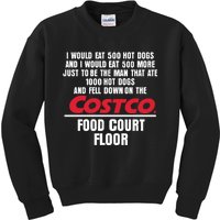 I Would Eat 500 Hot Dogs Kids Sweatshirt