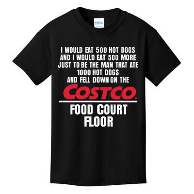 I Would Eat 500 Hot Dogs Kids T-Shirt