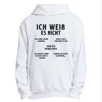 Ich Weiss Es Nicht Funny German Student German Speakers Urban Pullover Hoodie