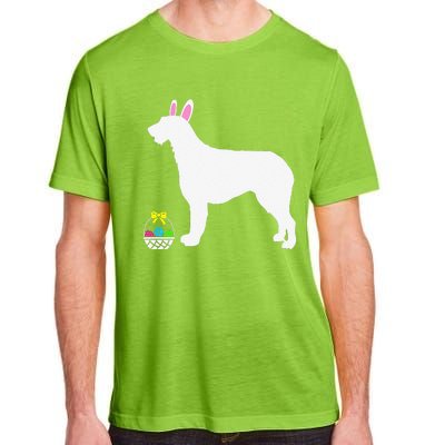 Irish Wolfhound Easter Bunny Dog Silhouette Adult ChromaSoft Performance T-Shirt