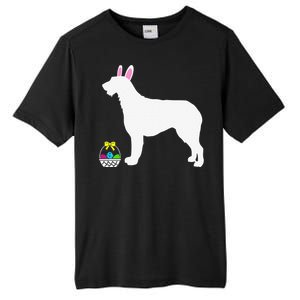 Irish Wolfhound Easter Bunny Dog Silhouette Tall Fusion ChromaSoft Performance T-Shirt