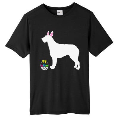 Irish Wolfhound Easter Bunny Dog Silhouette Tall Fusion ChromaSoft Performance T-Shirt