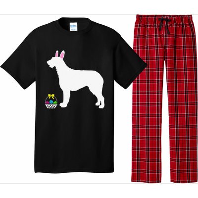 Irish Wolfhound Easter Bunny Dog Silhouette Pajama Set