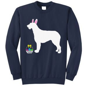 Irish Wolfhound Easter Bunny Dog Silhouette Sweatshirt