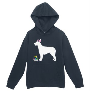 Irish Wolfhound Easter Bunny Dog Silhouette Urban Pullover Hoodie