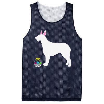 Irish Wolfhound Easter Bunny Dog Silhouette Mesh Reversible Basketball Jersey Tank