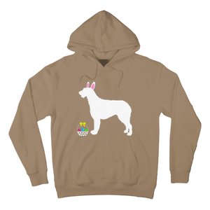 Irish Wolfhound Easter Bunny Dog Silhouette Hoodie