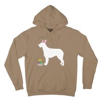 Irish Wolfhound Easter Bunny Dog Silhouette Hoodie