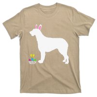 Irish Wolfhound Easter Bunny Dog Silhouette T-Shirt