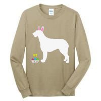 Irish Wolfhound Easter Bunny Dog Silhouette Tall Long Sleeve T-Shirt