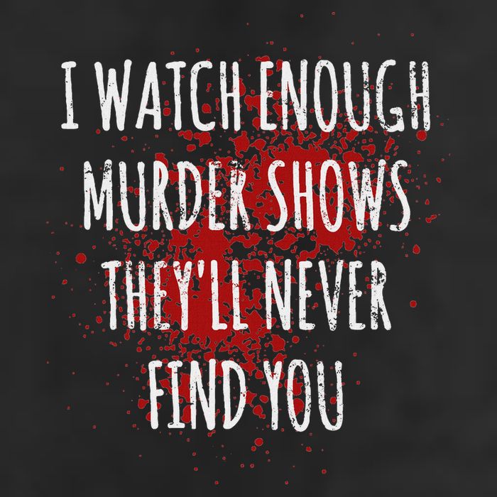 I Watch Enough Murder Shows TheyLl Never Find You Large Microfiber Waffle Golf Towel