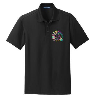 In World Full Of Grandmas Be A Nonny Sunflower Mother's Day Dry Zone Grid Polo