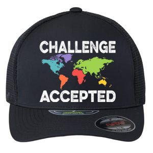 International World Flags Flags World Map Flexfit Unipanel Trucker Cap