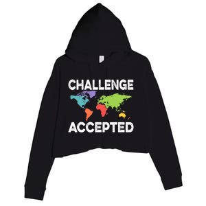 International World Flags Flags World Map Crop Fleece Hoodie