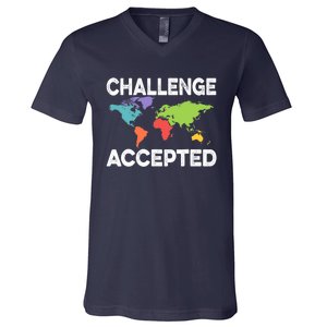 International World Flags Flags World Map V-Neck T-Shirt