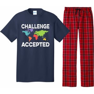 International World Flags Flags World Map Pajama Set