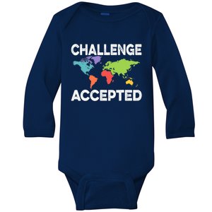 International World Flags Flags World Map Baby Long Sleeve Bodysuit