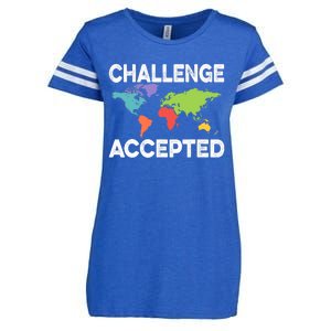 International World Flags Flags World Map Enza Ladies Jersey Football T-Shirt