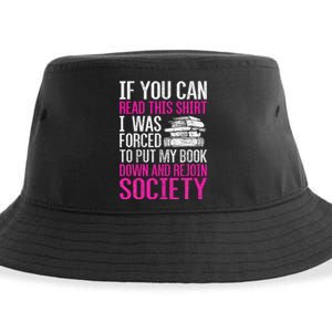 I Was Forced To Put My Book Down Reading Sustainable Bucket Hat