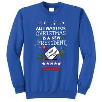 I Want For Christmas Is A New President Funny Antitrump Gift Sweatshirt