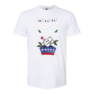 I Want For Christmas Is A New President Funny Antitrump Gift Softstyle CVC T-Shirt