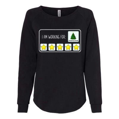 IM Working For Christmas Break 5 Stars Christmas Teacher Womens California Wash Sweatshirt