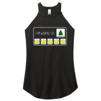 IM Working For Christmas Break 5 Stars Christmas Teacher Women's Perfect Tri Rocker Tank