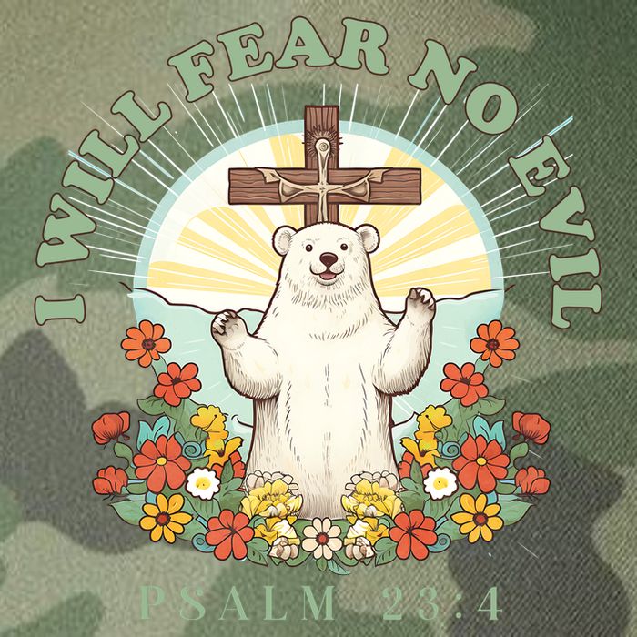 I Will Fear No Evil - Psalm 23 Legacy Tie Dye Trucker Hat