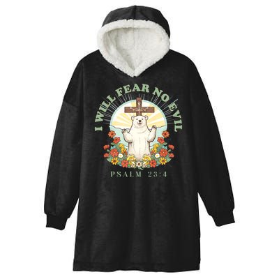 I Will Fear No Evil - Psalm 23 Hooded Wearable Blanket