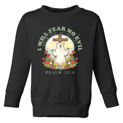I Will Fear No Evil - Psalm 23 Toddler Sweatshirt