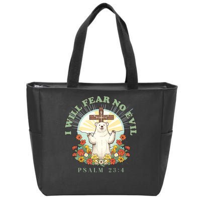 I Will Fear No Evil - Psalm 23 Zip Tote Bag