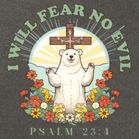 I Will Fear No Evil - Psalm 23 Cotton Canvas Backpack