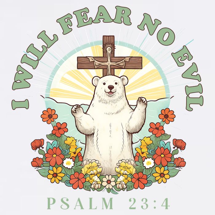 I Will Fear No Evil - Psalm 23 Garment-Dyed Sweatshirt