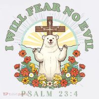 I Will Fear No Evil - Psalm 23 Baby Bodysuit