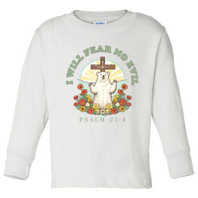 I Will Fear No Evil - Psalm 23 Toddler Long Sleeve Shirt