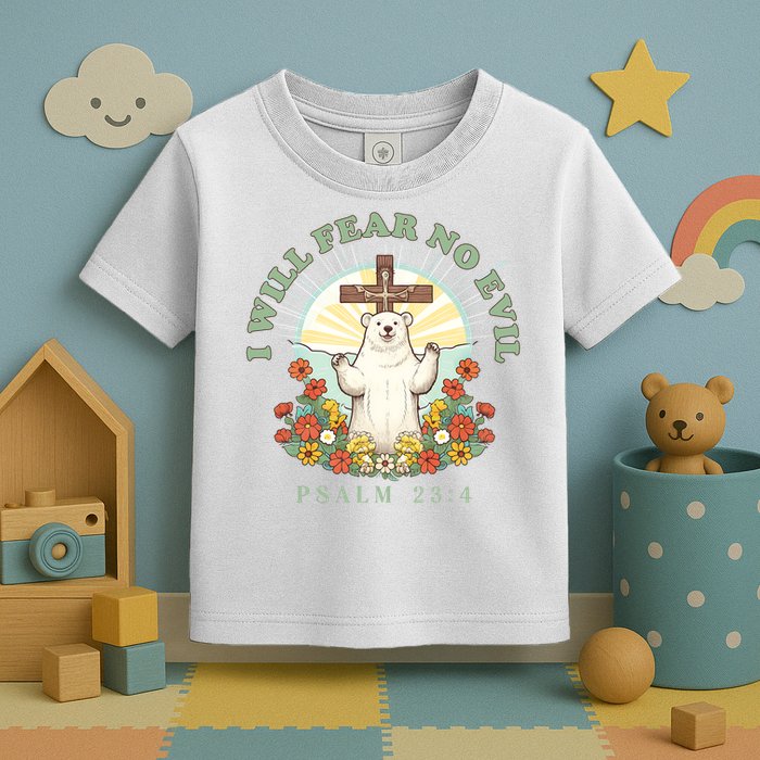 I Will Fear No Evil - Psalm 23 Toddler T-Shirt