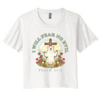 I Will Fear No Evil - Psalm 23 Crop Top