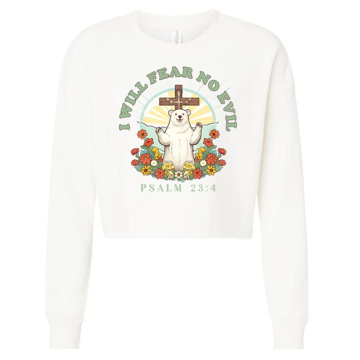 I Will Fear No Evil - Psalm 23 Cropped Pullover Crew