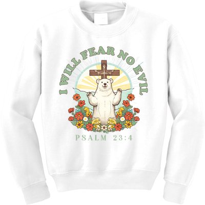I Will Fear No Evil - Psalm 23 Kids Sweatshirt