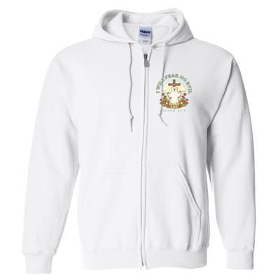 I Will Fear No Evil - Psalm 23 Full Zip Hoodie